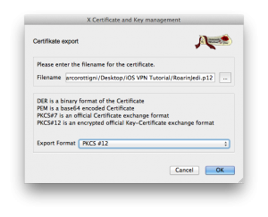 Export Client Certificate